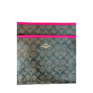 Coach Signature Crossbody Bag - Brown and Pink